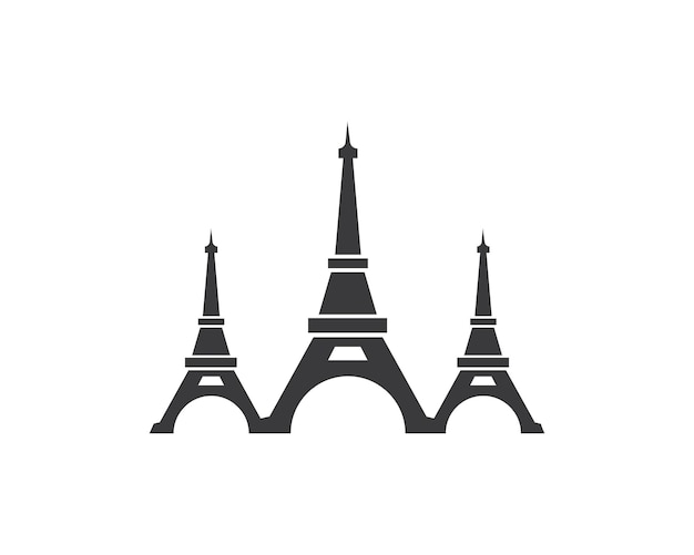 Ilustración de vector de icono de torre eiffel