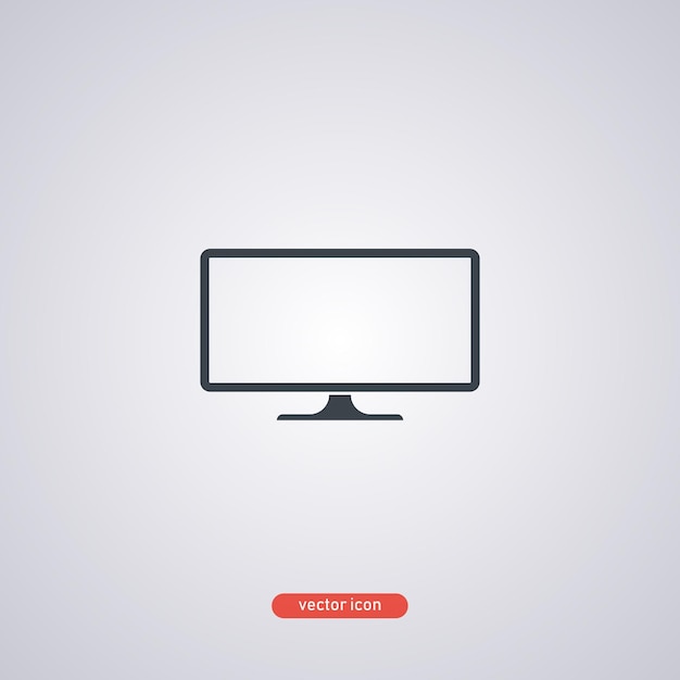 Ilustración de vector de icono de TV