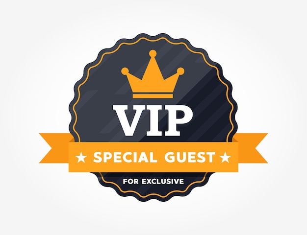 Ilustración de vector de icono de vector VIP