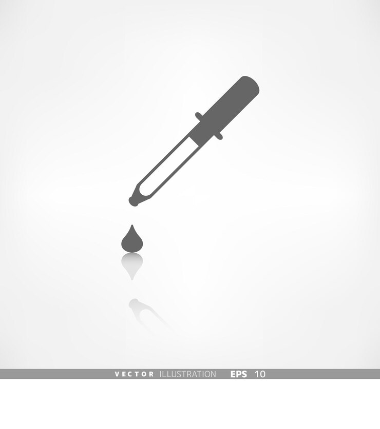 Vector ilustración de vector de icono web de pipeta