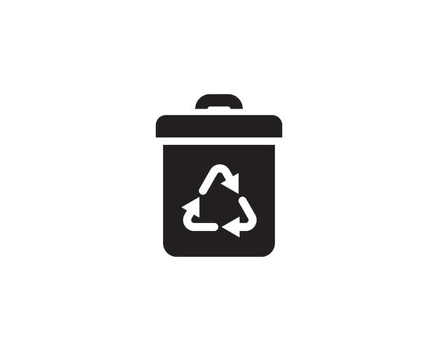 Ilustración de vector de iconos de basura