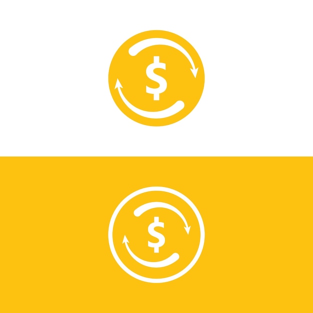 Ilustración de vector de iconos de dinero. ilustración de moneda dólar abstracto y vector de icono