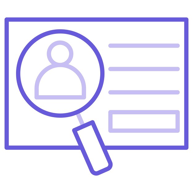Ilustración del vector de identificación