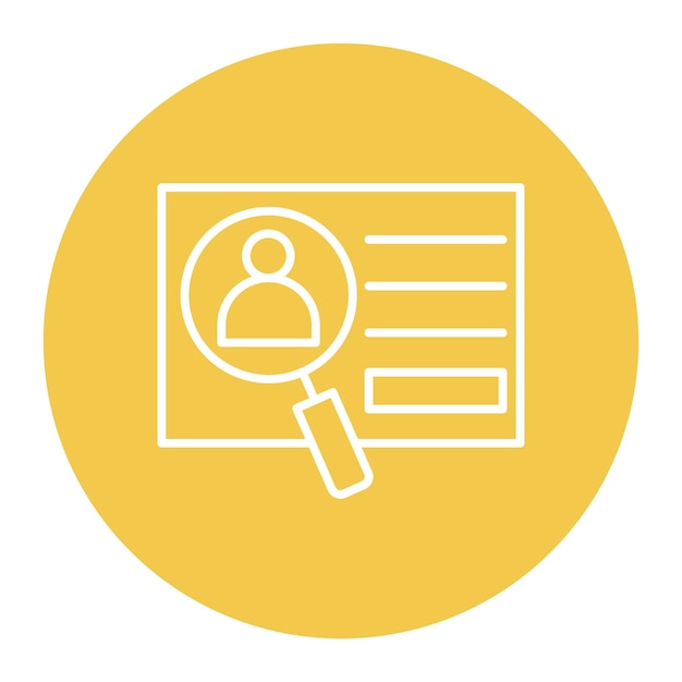 Ilustración del vector de identificación