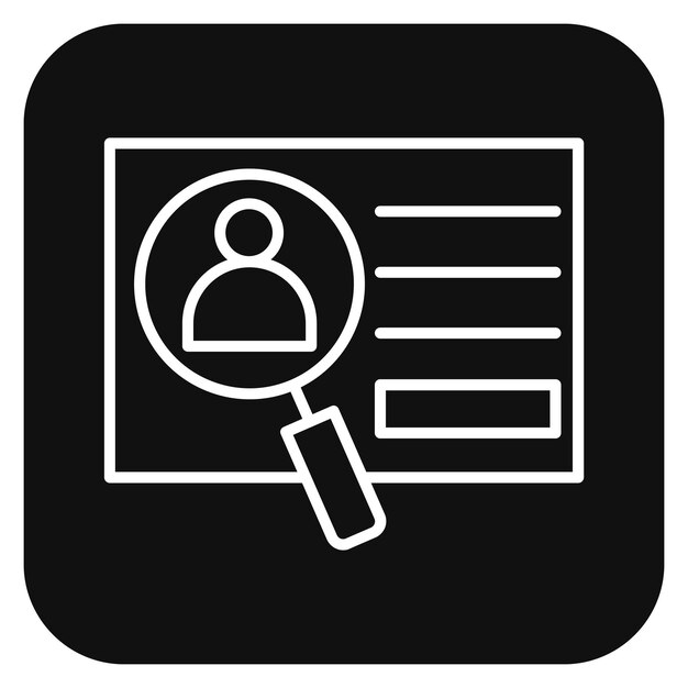 Ilustración del vector de identificación