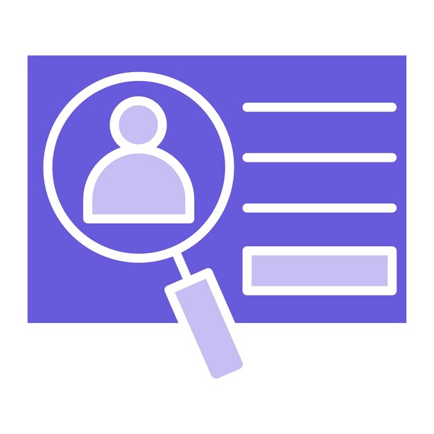 Ilustración del vector de identificación