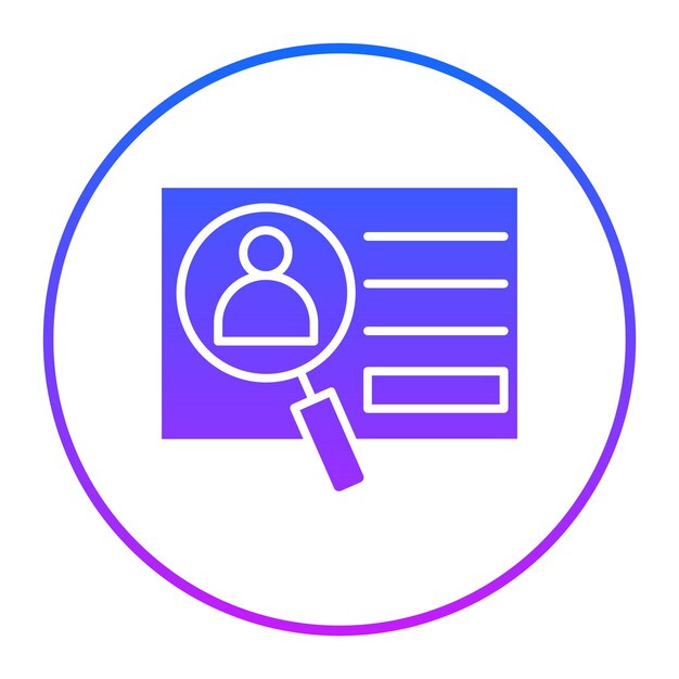 Ilustración del vector de identificación