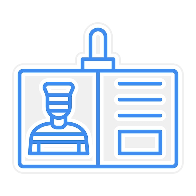 Ilustración del vector de identificación