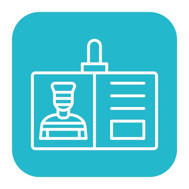 Ilustración del vector de identificación