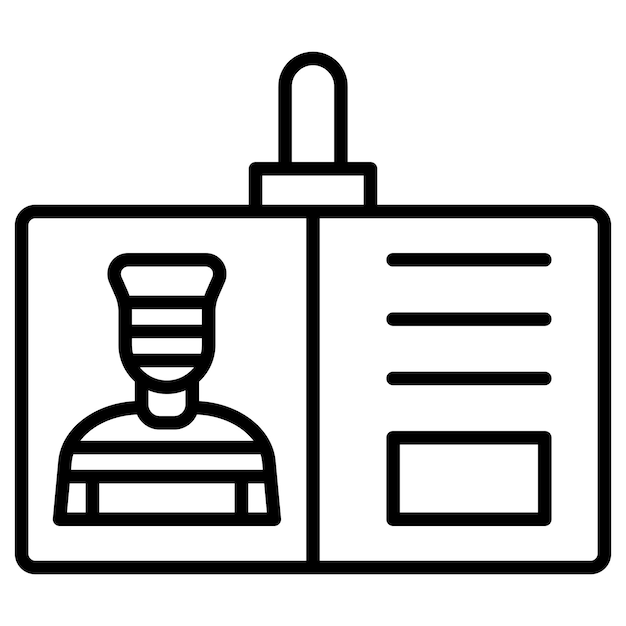 Ilustración del vector de identificación
