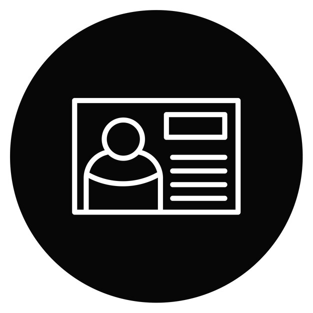 Ilustración del vector de identificación
