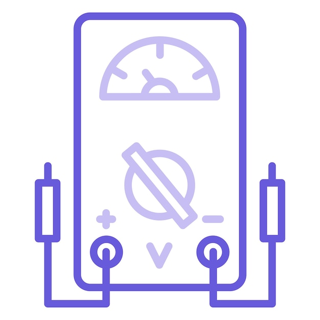 Ilustración del vector del indicador de tensión