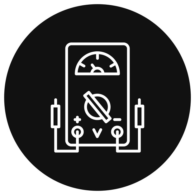 Ilustración del vector del indicador de tensión