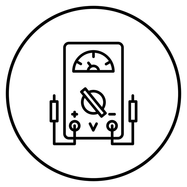 Ilustración del vector del indicador de tensión