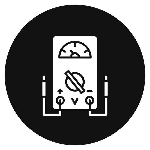 Ilustración del vector del indicador de tensión