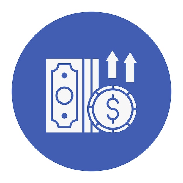 Ilustración del vector de la inflación