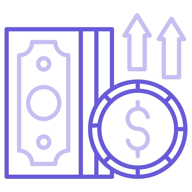 Ilustración del vector de la inflación