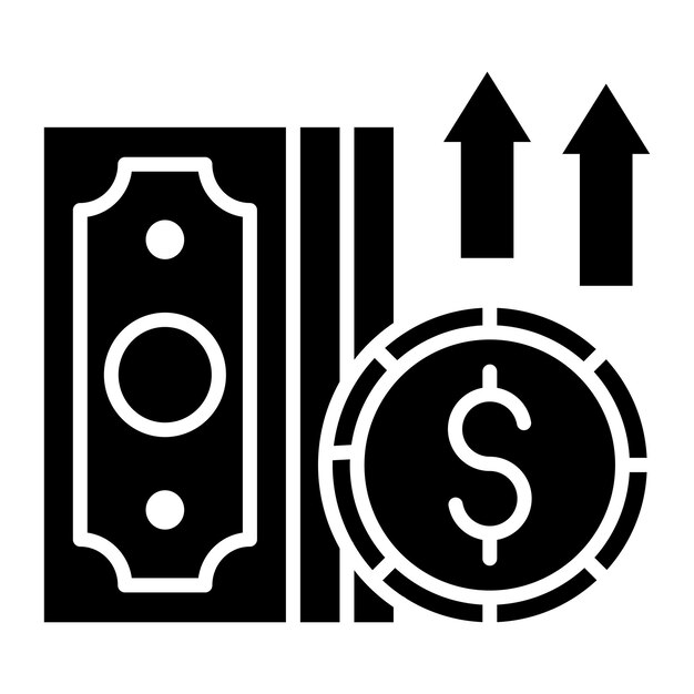 Ilustración del vector de la inflación