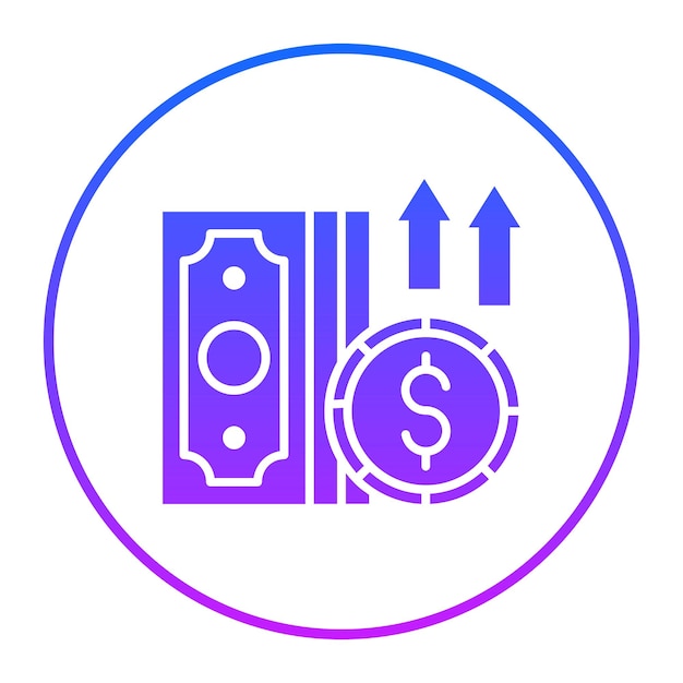 Ilustración del vector de la inflación