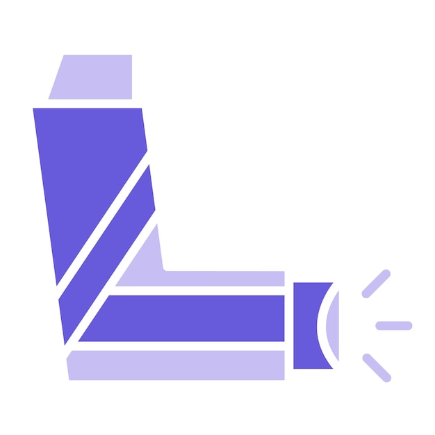 Ilustración del vector del inhalador