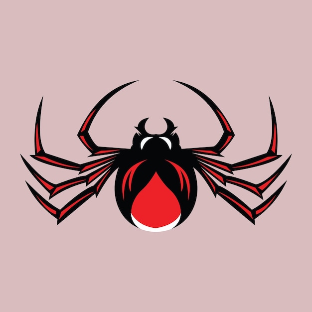 Vector ilustración de vector de insectos araña redback