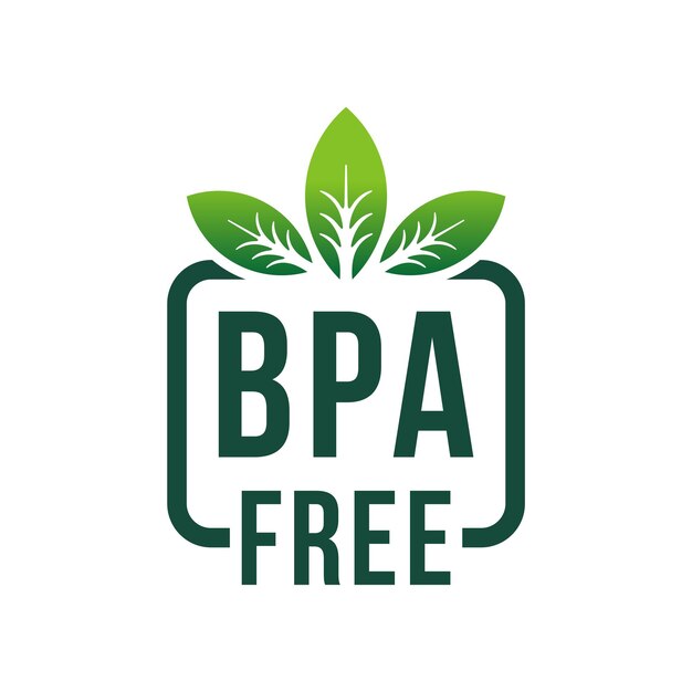 Ilustración del vector de la insignia libre de BPA