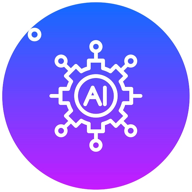 Ilustración de vector de inteligencia artificial