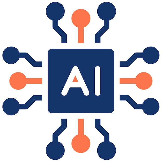Ilustración de vector de inteligencia artificial