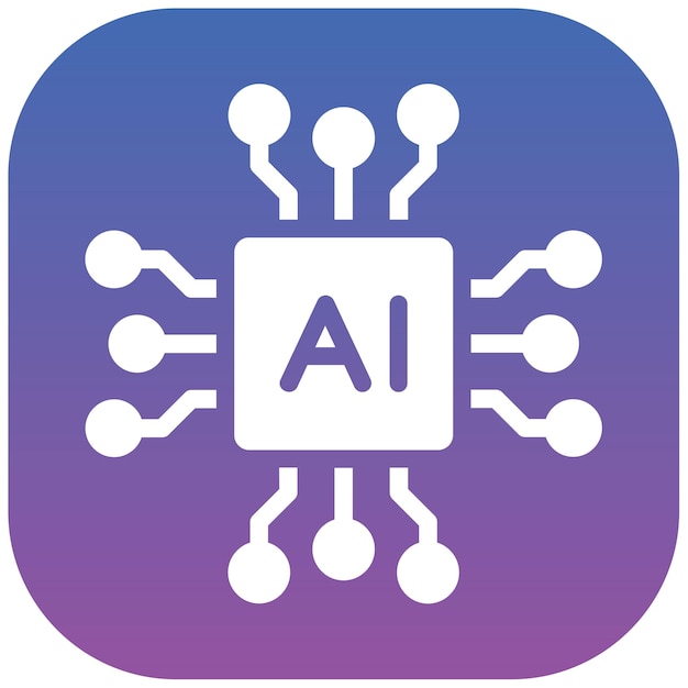 Ilustración de vector de inteligencia artificial
