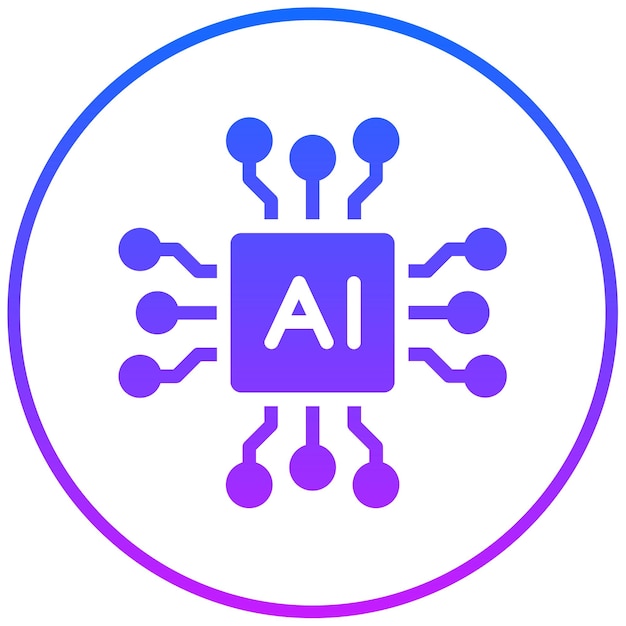 Ilustración de vector de inteligencia artificial