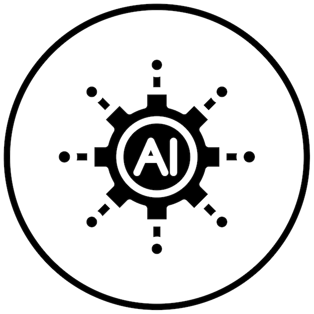 Ilustración de vector de inteligencia artificial