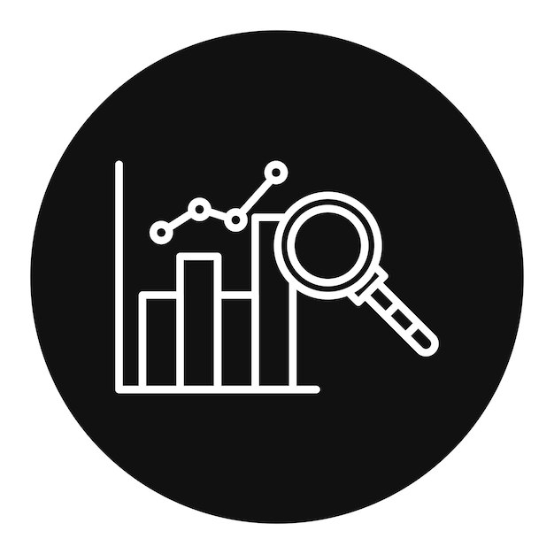 Ilustración del vector de la investigación de marketing