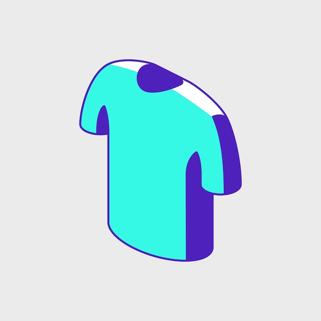 Ilustración de vector isométrica de camiseta