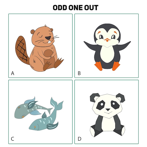 Ilustración de vector de juego de niño impar