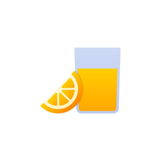 Ilustración de vector de jugo de naranja