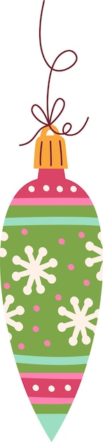 Ilustración de vector de juguete de árbol de Navidad