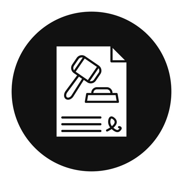 Ilustración del vector de juicio