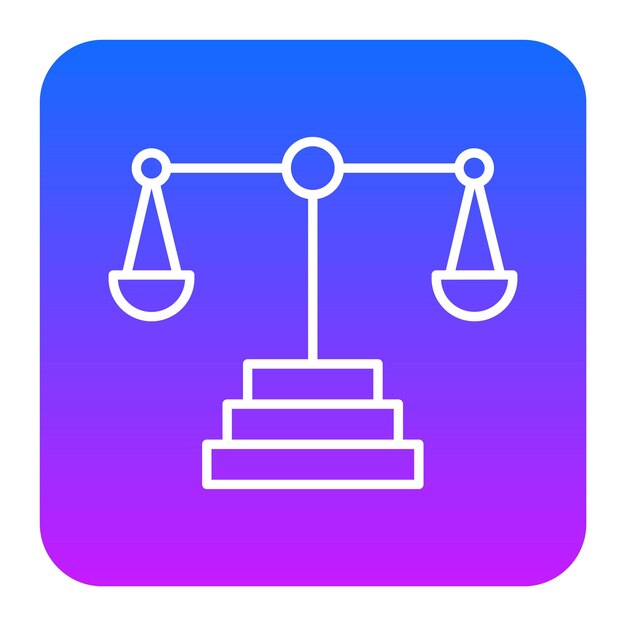 Ilustración del vector de la justicia