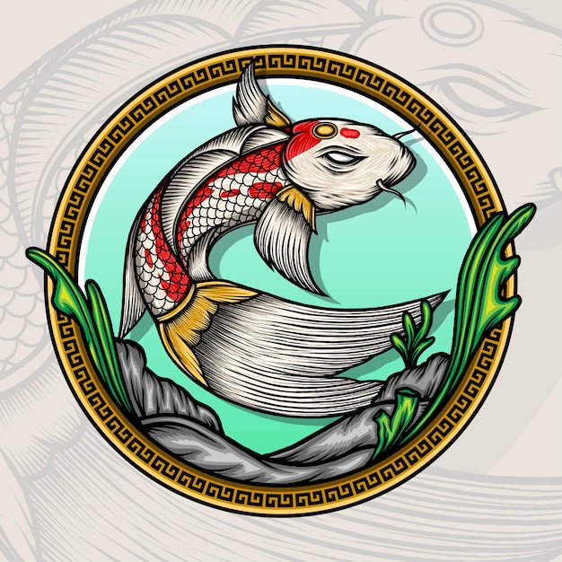 Ilustración de vector de Koi Fish