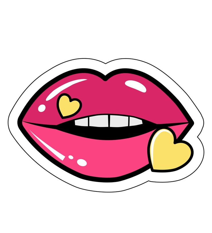 Vector ilustración de vector de labios