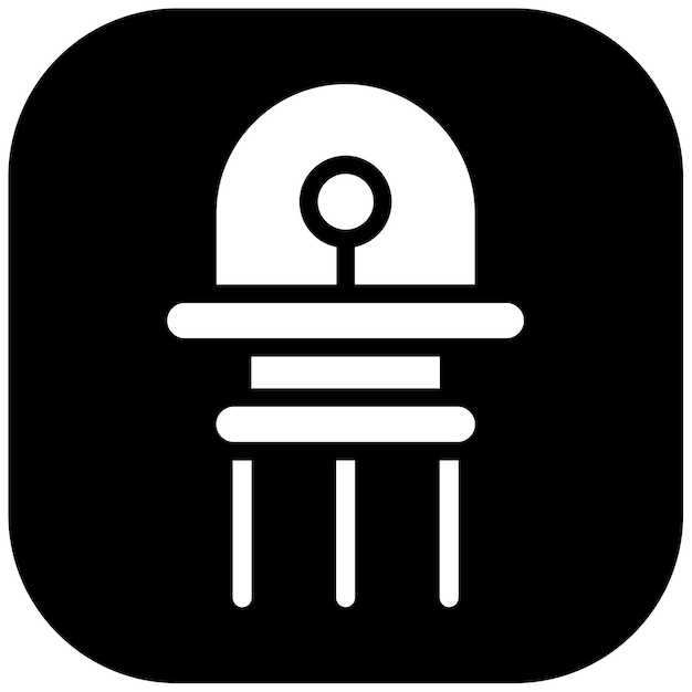 Ilustración del vector de la lámpara indicadora