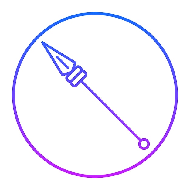 Ilustración del vector de la lanza