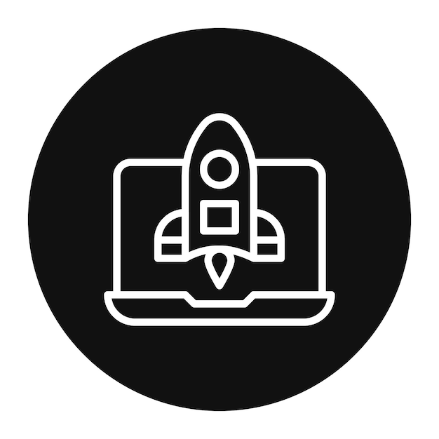 Ilustración del vector de lanzamiento del proyecto