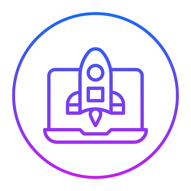 Ilustración del vector de lanzamiento del proyecto