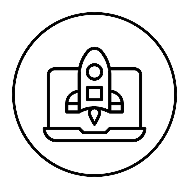Ilustración del vector de lanzamiento del proyecto