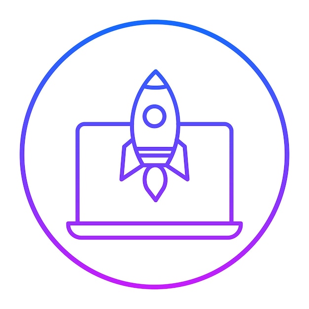 Ilustración del vector de lanzamiento del proyecto