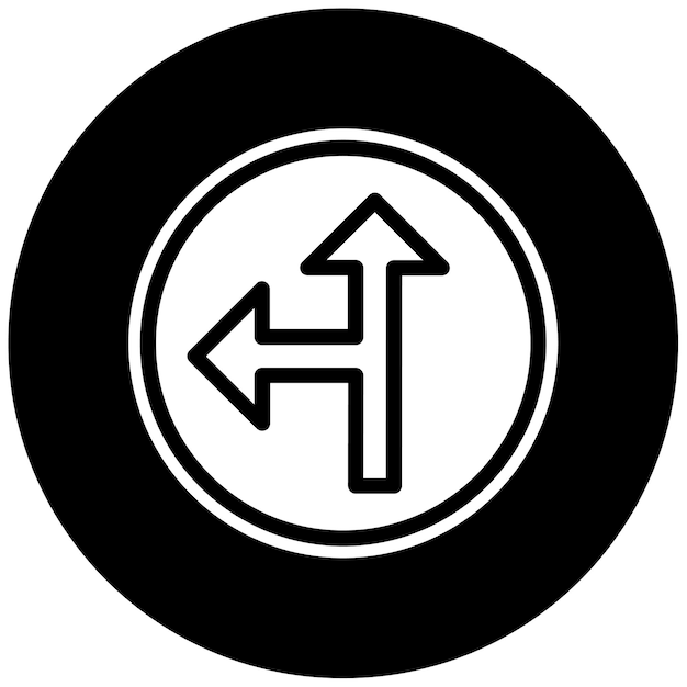 Ilustración del vector lateral izquierdo de la carretera