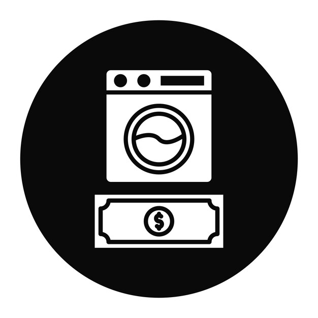 Ilustración del vector de lavado de dinero