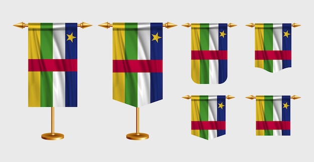 Ilustración de vector libre de la bandera de la República Centroafricana