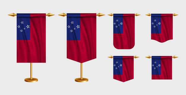 Ilustración de vector libre de la bandera de Samoa